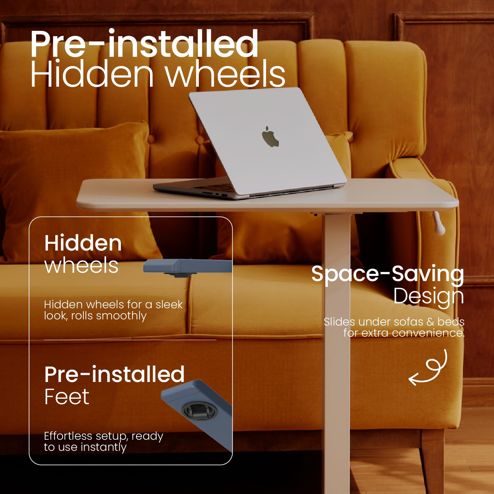 Amazon.com: TopJob ANYDESK NEST Mobile Standing Desk, Portable